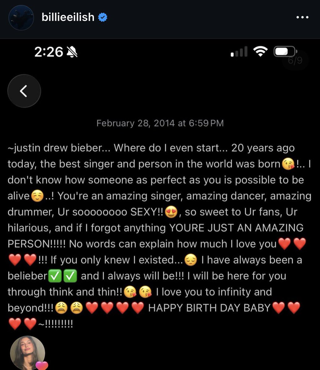 hailsvsce's tweet photo. Billie as the One less lonely girl HAD to happen and DID https://t.co/Ka1A4i5Qeg