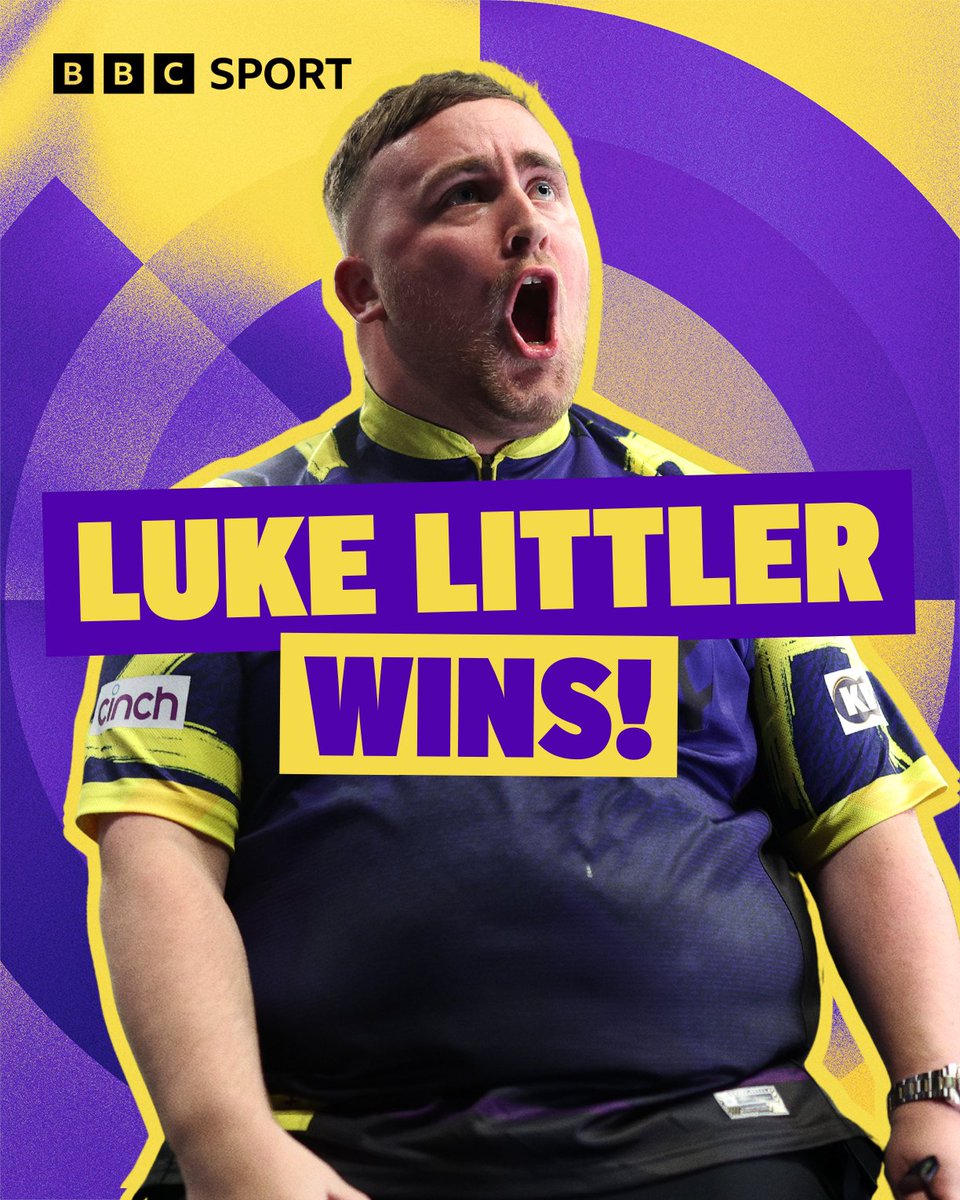BBCSport's tweet image. Luke Littler beats Jonny Clayton 6-1 to win night 12 in Liverpool 🙌