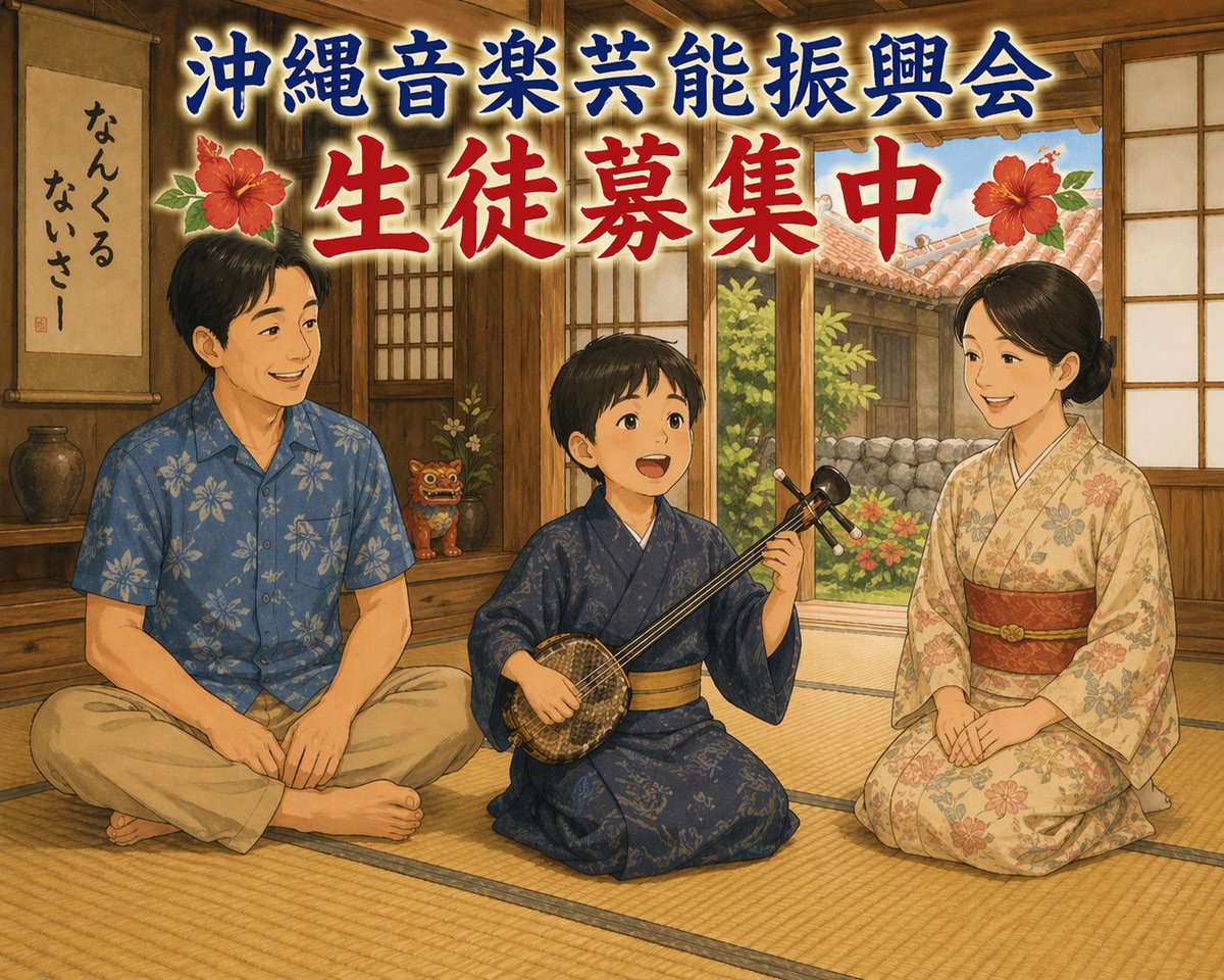 花花三線教室【生徒さん★随時募集】沖縄音楽芸能振興会 tweet media