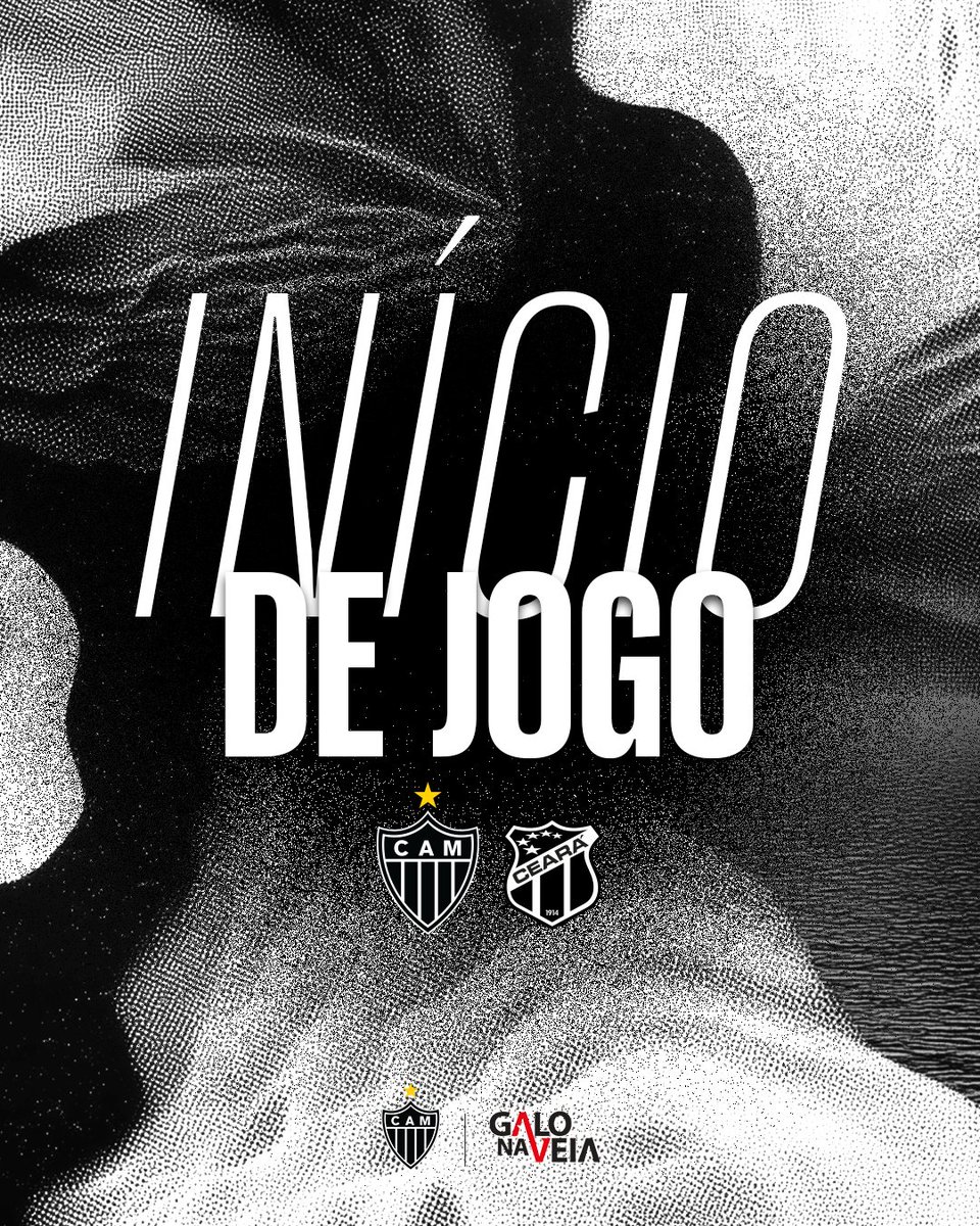 Começa o jogo para Galo x Ceará pela Copa do Brasil.
VAMOOOOOS, GALO! 🐓
#RazãoEDoideira