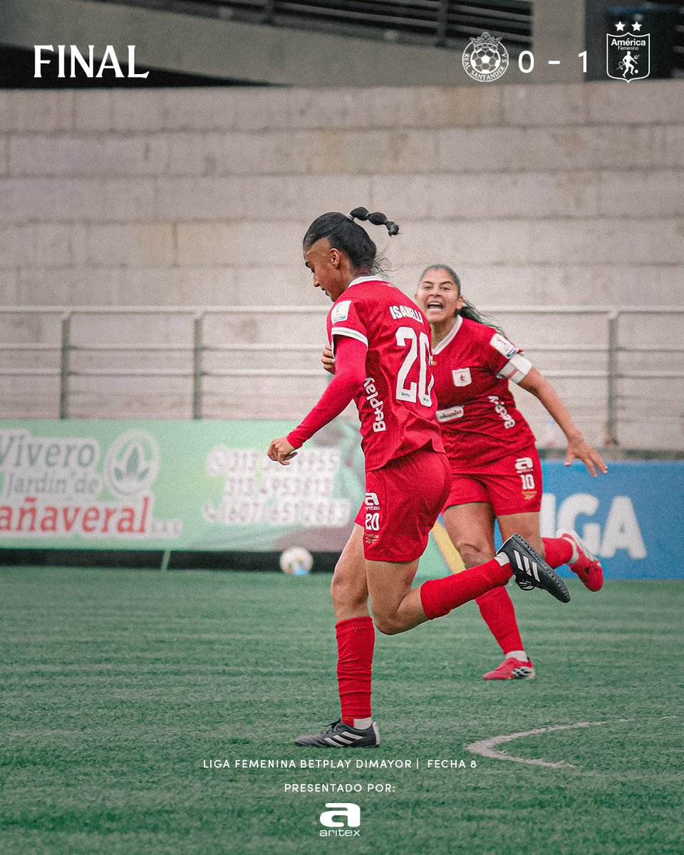 🔵 RSA 0️⃣-1️⃣ AMÉ 👹

|90+5’ ⏱| ¡FINAL DEL PARTIDO! Este equipo no se rinde. ¡Victoria en Piedecuesta! ➕3️⃣

#LigaFemeninaBetPlay