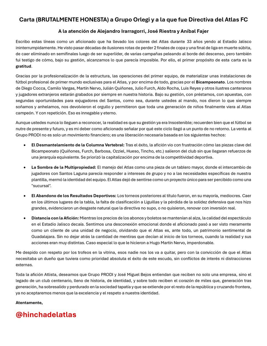 Gracias y adiós.

<a href="/Orlegi/">Grupo Orlegi</a> 
<a href="/Orlegi_Sports/">Orlegi Sports</a> 
<a href="/Irarragorri/">Ale Irarragorri</a> 
<a href="/priestra/">Jose Riestra</a> 
<a href="/a_fajer/">Aníbal Fájer Alonso</a>