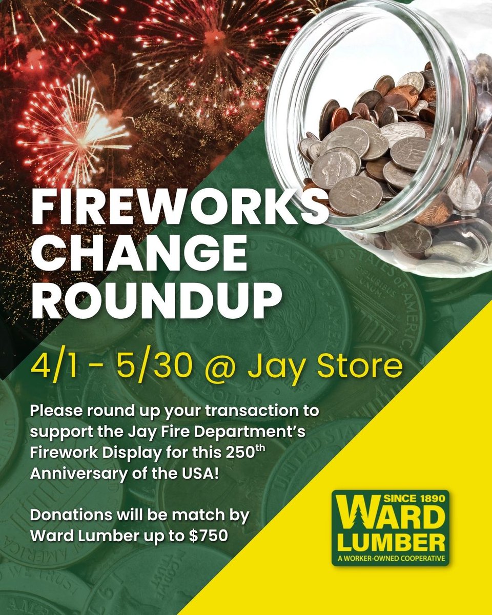 wardlumber's tweet image. Please support your Local Fire Department! ❤️💸🥳

#WardLumberStrong #WorkerOwned #ShopLocal #ADK #NorthCountry