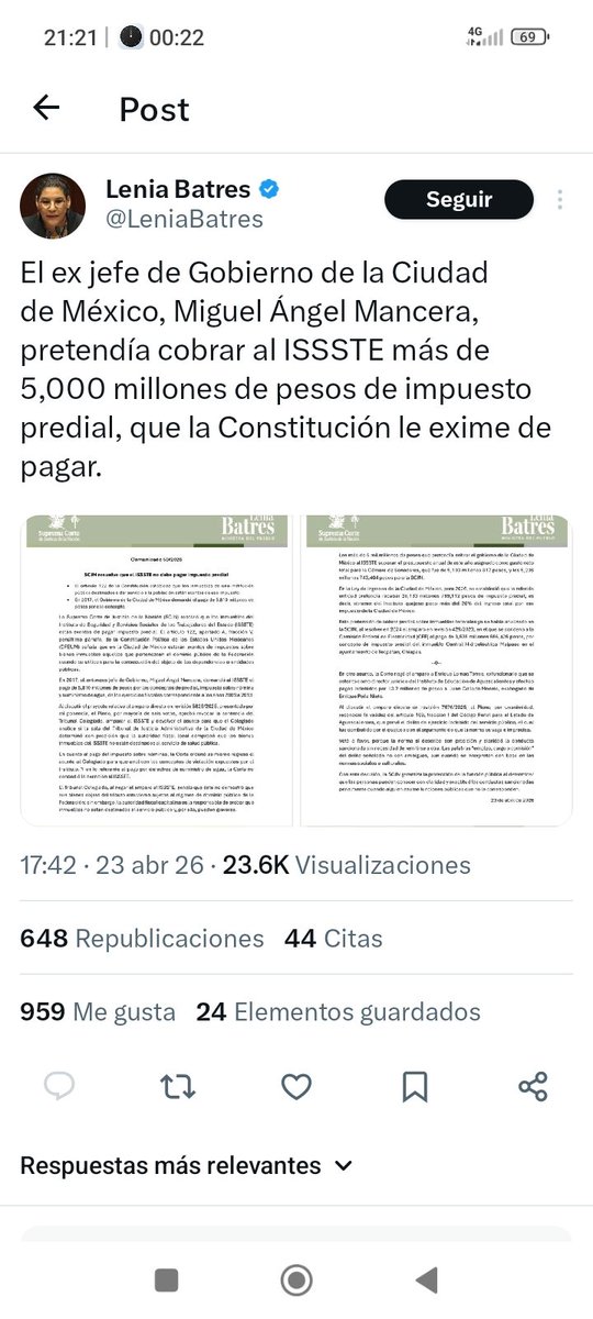¿La ministra del pueblo? Que bloquea al pueblo, no bueno
Sra. UD le limpio las nalgas a su hermano, finalmente si ese pago era valido o no ¿En dónde quedó? Claramente en el <a href="/ISSSTE_mx/">ISSSTE</a> no está, en las arcas federales menos, quizá en los de un HDSRPM.