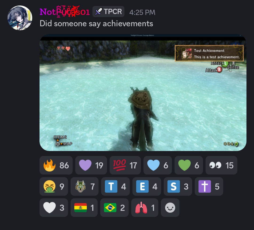 Achievements work on Courage Reborn.