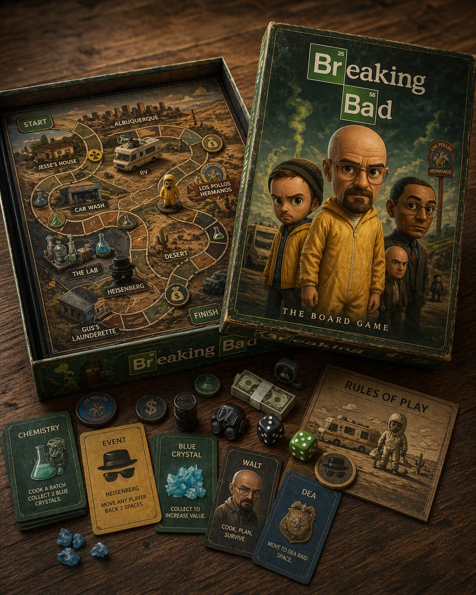 Pixar-Style Crime-Drama Board Game Box Mockup - PromptGather image 1
