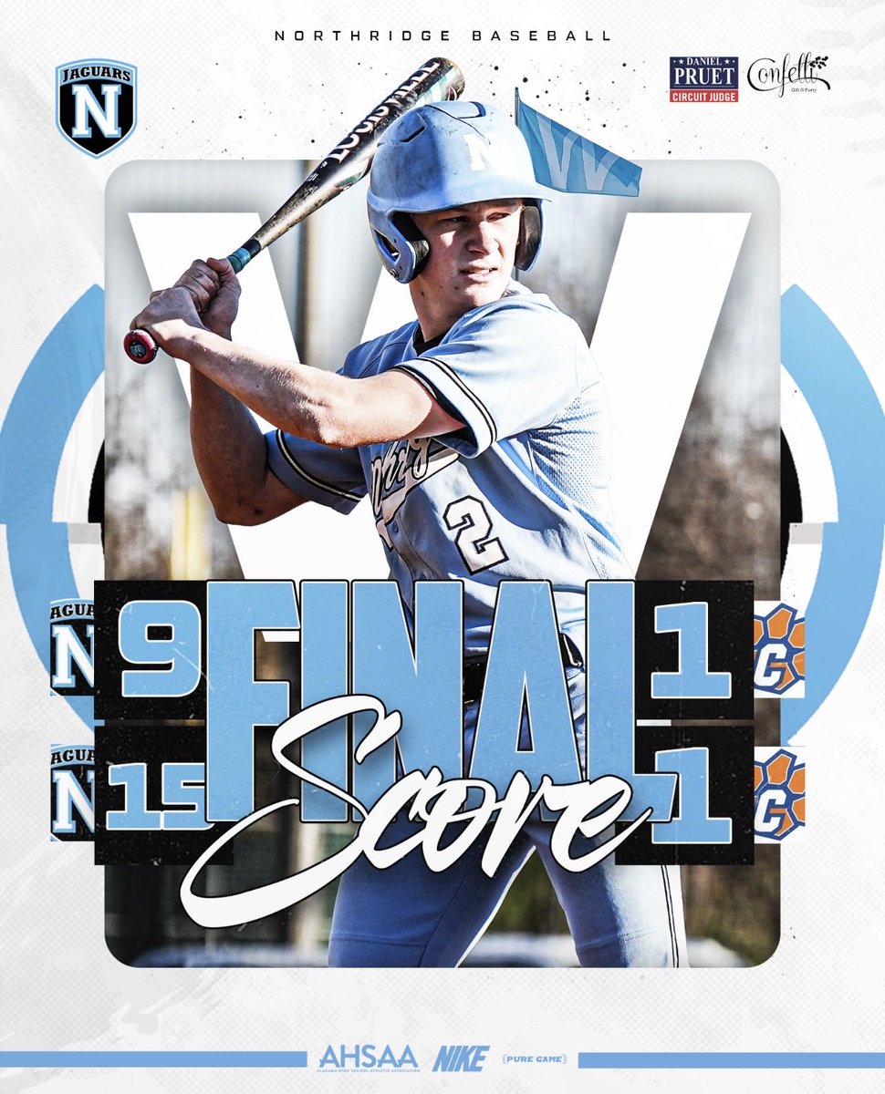 NHSJagBaseball's tweet photo. JAGS take the series over Chilton County!

RD 1 ✅

@PrepBaseballAL https://t.co/oSFXsejJMX