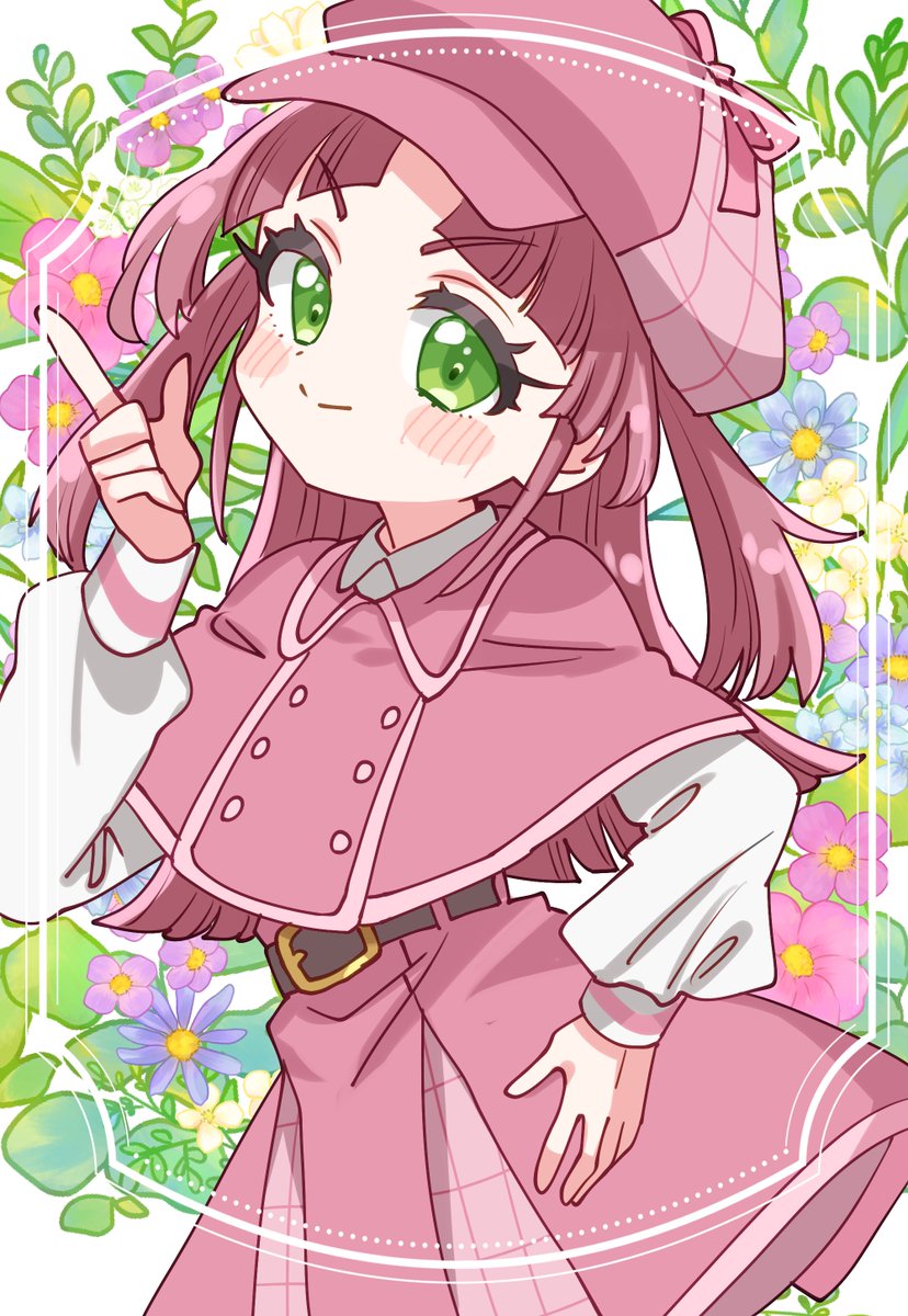 ファンボのリクエスト絵！
探偵服の小林みくるさん！