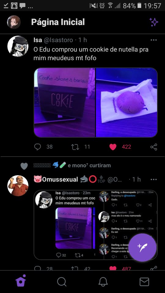 mds e eu que achei um print aqui da história sendo feita