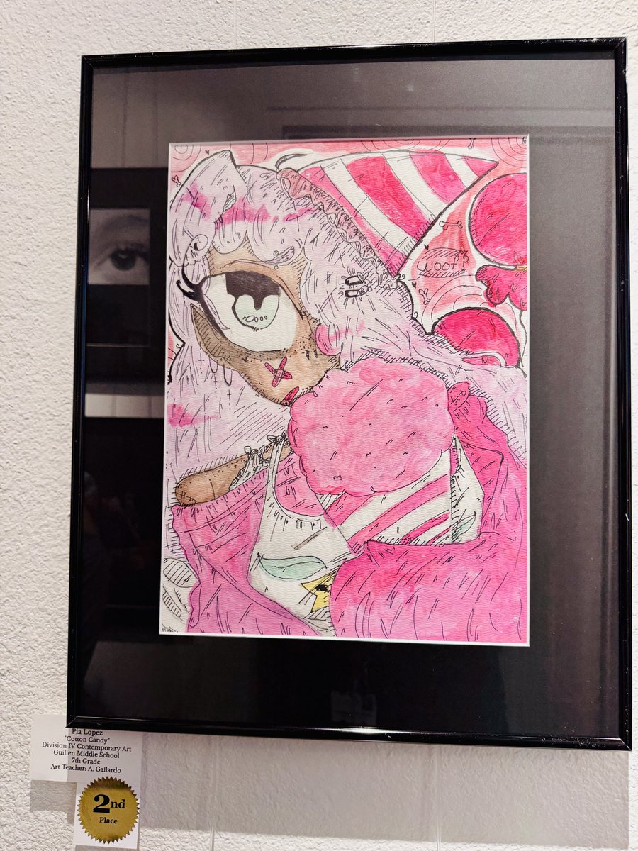 AleMaestraArtes's tweet photo. Grizzly Nation at 2026 District Art show @Guillen_Middle #AccountabilityEqualsLove #BreakTheCycle https://t.co/usFRASJMDN