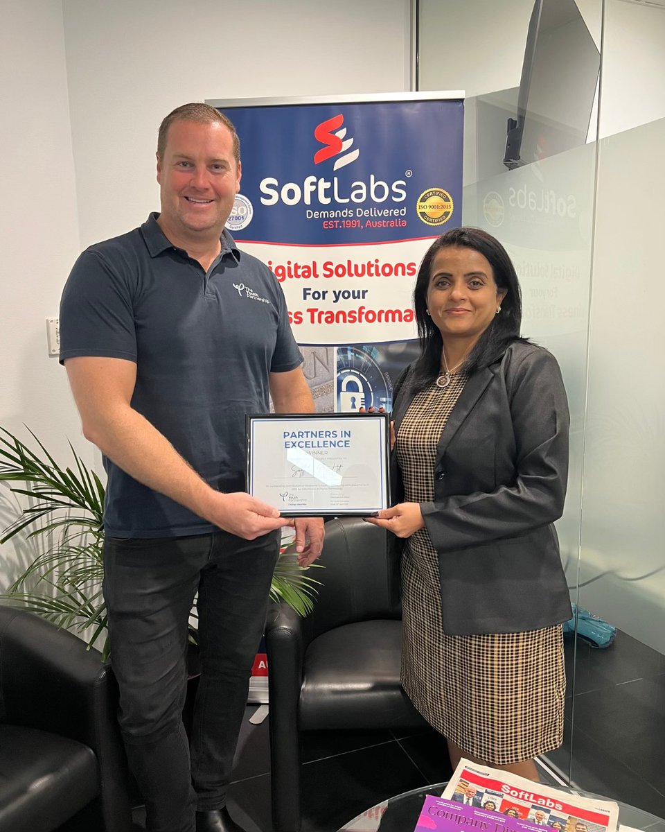 SoftLabs11's tweet image. Proud moment for SoftLabs 👏

Honoured to be named the 2025 Partners in Excellence Digital Award winner by The Youth Partnership.

Driving real-world impact through digital innovation and student placements.

#SoftLabs #DigitalExcellence #AwardWinner #Innovation