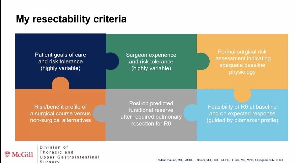 Latinamd's tweet image. Great @umiamimedicine @SylvesterCancer surgical grand rounds this morning by @DoctorJSpicer @McGill, with a comprehensive overview of the evolution of perioperative therapy in resectable 🫁#lungcancer, along with practical advice for faculty launching careers in translational