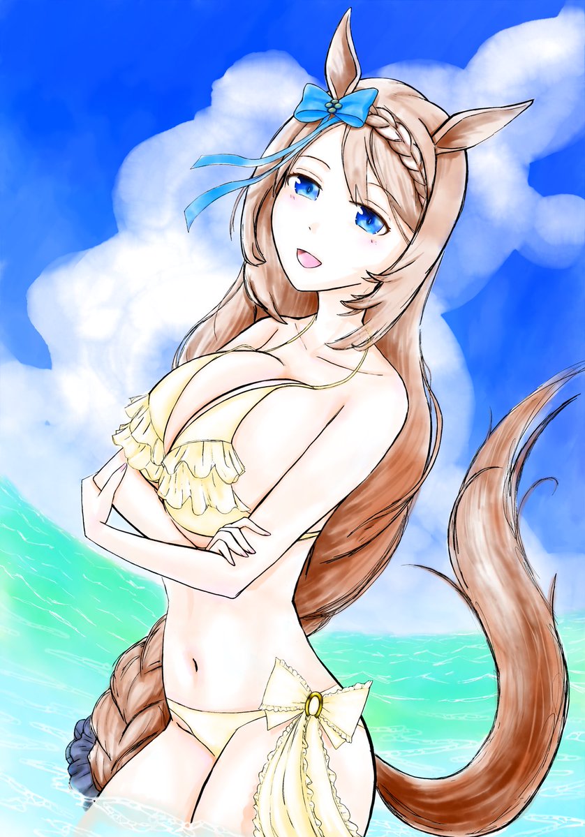 #なんの脈絡もなく水着イラストを再掲して最近フォローしてくれたフォロワーを怖がらせましょう 