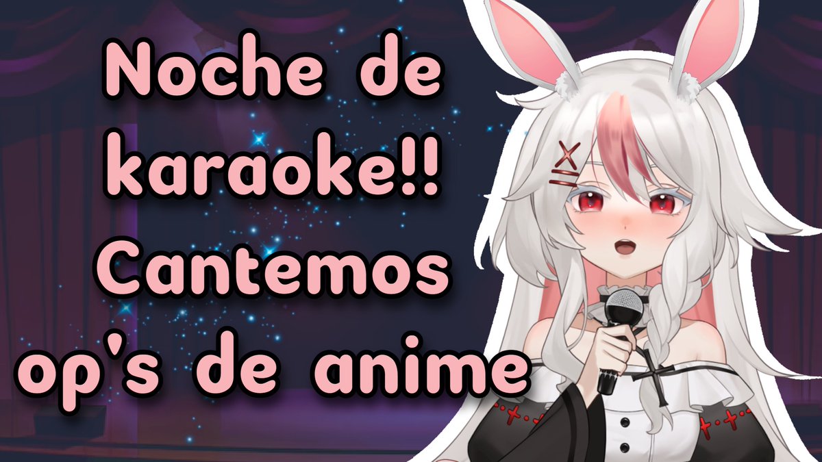 Adallya_'s tweet photo. ♥️TAMOS AL AIREEEEE♥️Hoy toca karaoke!!!

➡️🔗https://t.co/nDwahFlb6G🔗⬅️

Cantemos juntos!! Aproveche de pasarse por que no sé cuándo se repetirá 🐇🎶

#Vtuber #VtuberES #Vtubers https://t.co/afPDhz5lhq