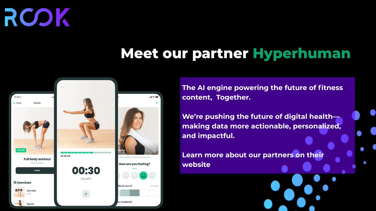 TRYROOK_IO's tweet image. Exciting news!💖 ROOK is now a proud partner of Hiperhuman!
Together, we're revolutionizing the future of health and fitness data.👍
Check out how our partnership is creating powerful, personalized experiences.
Learn more here: hyperhuman.cc
#TechInnovation #Partnership