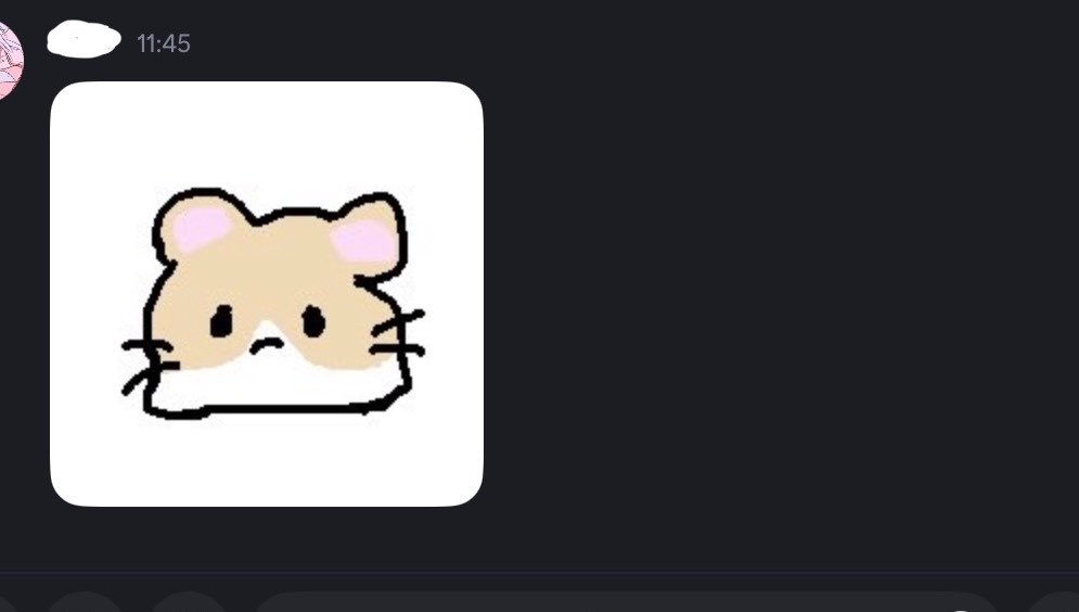 絵描かない友達が描いたハムスター可愛い