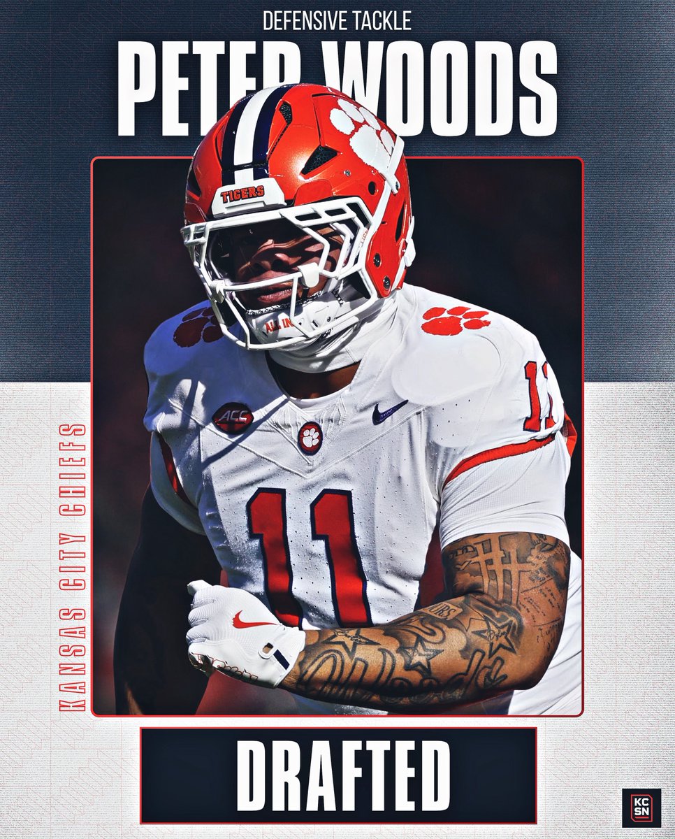 The #Chiefs have selected DT Peter Woods with the 29th overall pick!

#KCSN | #ChiefsKingdom