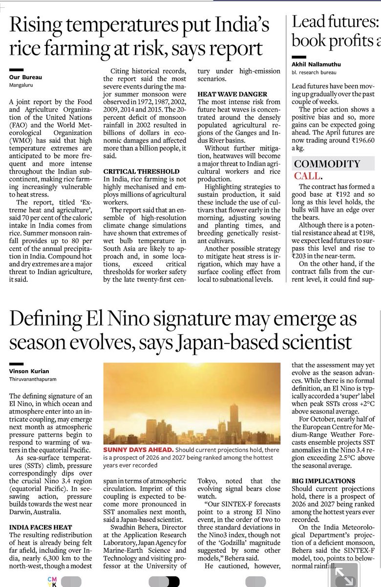 Arunaurs's tweet photo. The heat induced food inflation will start to bite from July. And then El-nino will take over. A very tough year ahead. https://t.co/R2QMP3Rqlw