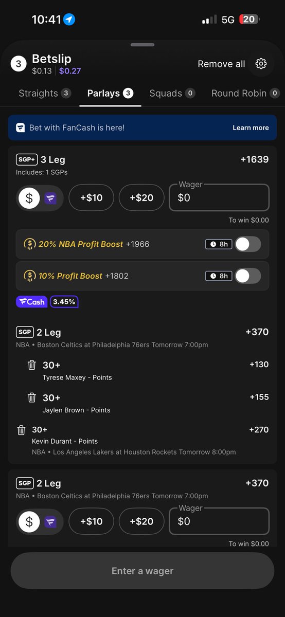 GreenlightPg's tweet photo. @imnottombrady Honestly to me it’s a scam that just tips the odds in the houses favor more. If you just turn it into a parlay you win double or more of what you’d win making it thru squad bets https://t.co/RPSU3NxvDf