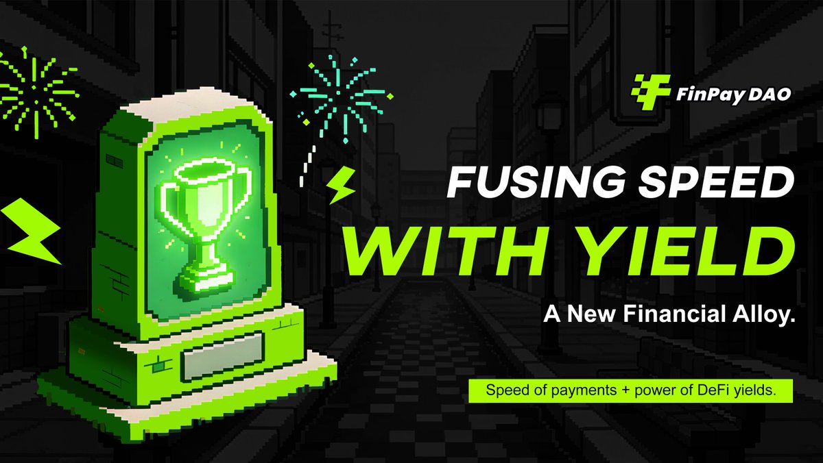 FinPayDAO's tweet photo. Speed of payments + power of DeFi yields.
FinPay DAO fuses them together.

#HybridFinance #FinPayDAO https://t.co/BbdfNTXEdX