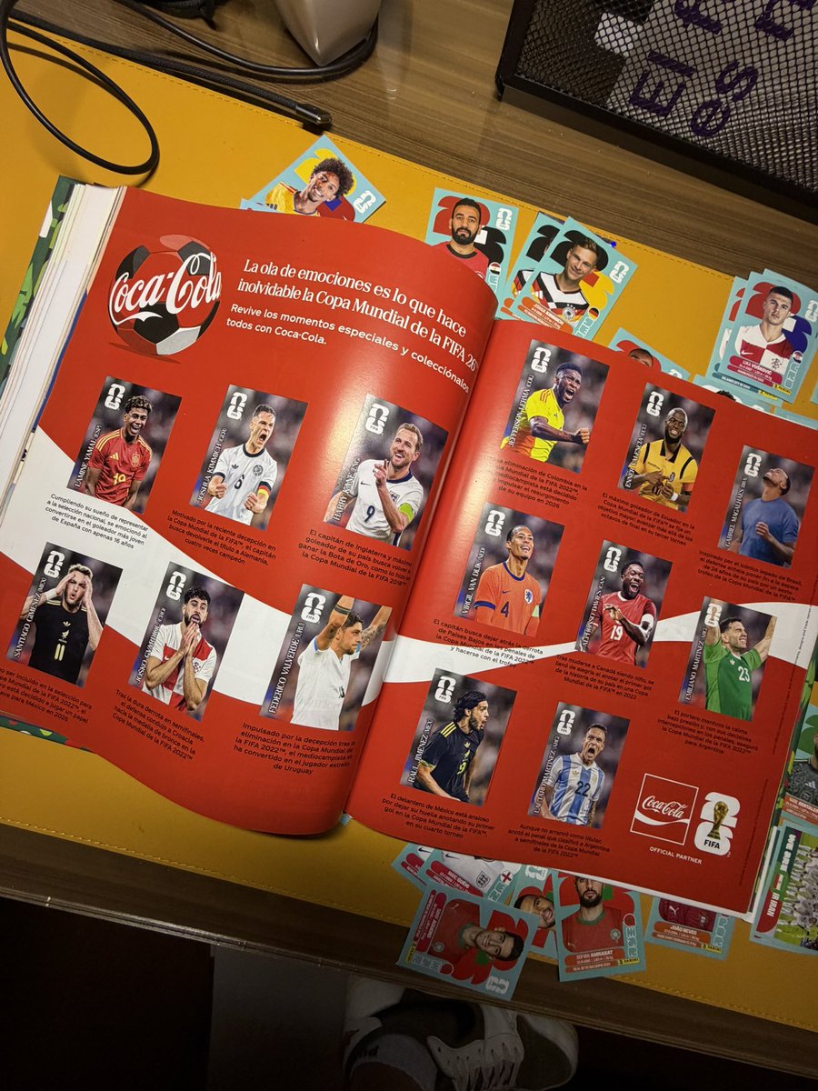 danguebar's tweet image. Lo conseguimos!! Todas las estampitas de la Coca Cola #Panini #fifaworldcup