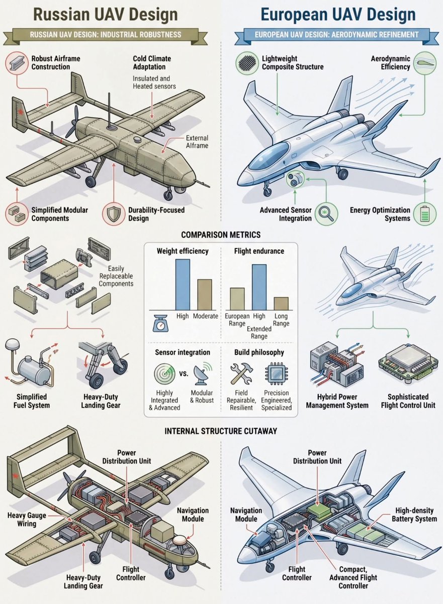 DefenceNewsOfIN's tweet image. Technical Infographic: UAV Design Architecture Comparison
#technical