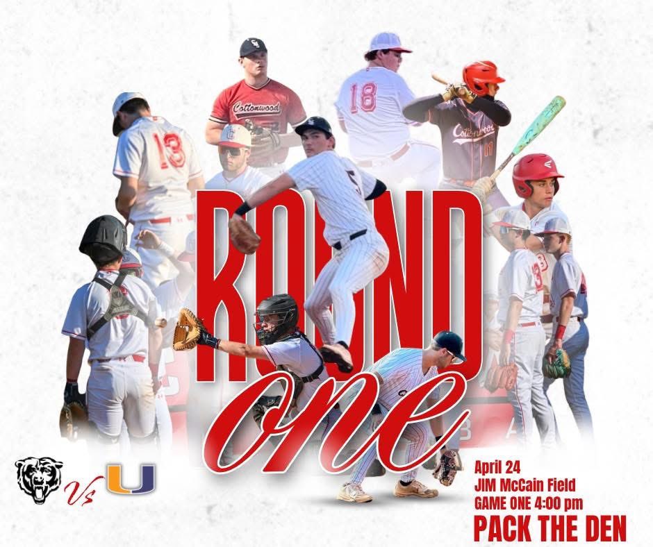 CHSBears_BSBL's tweet photo. 📍 Jim McCain Field, Cottonwood
⏰ 4PM
🎟️ https://t.co/cr6C9vj31P https://t.co/yu8FgzlA3q