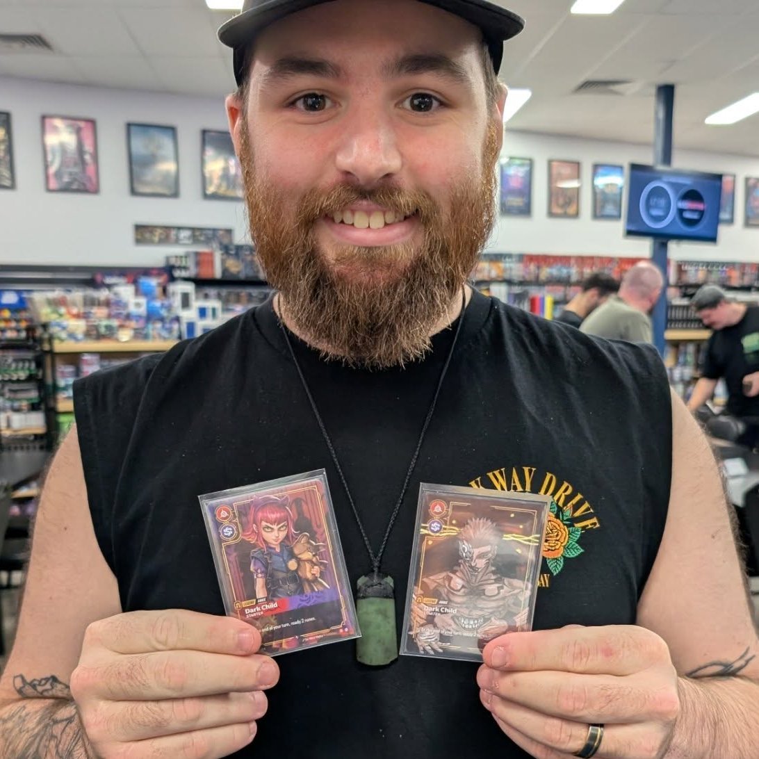 SixAndaRed's tweet photo. With #RQSydney on the horizon I feel like I should introduce myself.

I'm @COINPURSEtv, long time TCG player and avid Riftbound enjoyer. I'm an admin for the Australian community discord and I live and breathe Riftbound and the community around it. If you see me in Sydney dont be afraid to come say hi :).

I've been playing Annie since set 1 (before the houston RQ hype I promise) and I'm trying to cook up something horrendous (in a good way I promise) for Sydney.

(P.s. My legend is DEFINITELY cooler than yours)