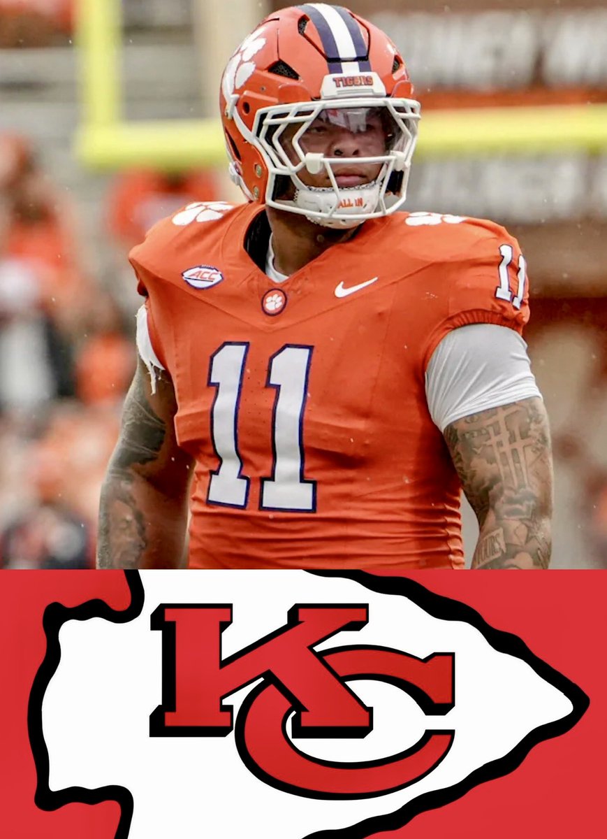 HolyRollerNFL's tweet photo. Los Kansas City #Chiefs están seleccionando oficialmente al DL Peter Woods con el pick número 29 en el #NFLDraft.😤 https://t.co/Ioag3hvjxy