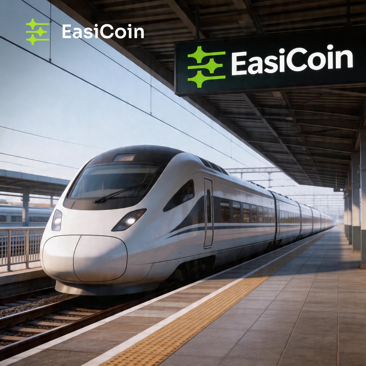 🌞좋은 아침!  

EasiCoin 고속 열차가 정식으로 도착했습니다!🚄  

새로운 하루, 가속 출발!🚀✨  

함께 스프린트할 준비됐나요?🔥