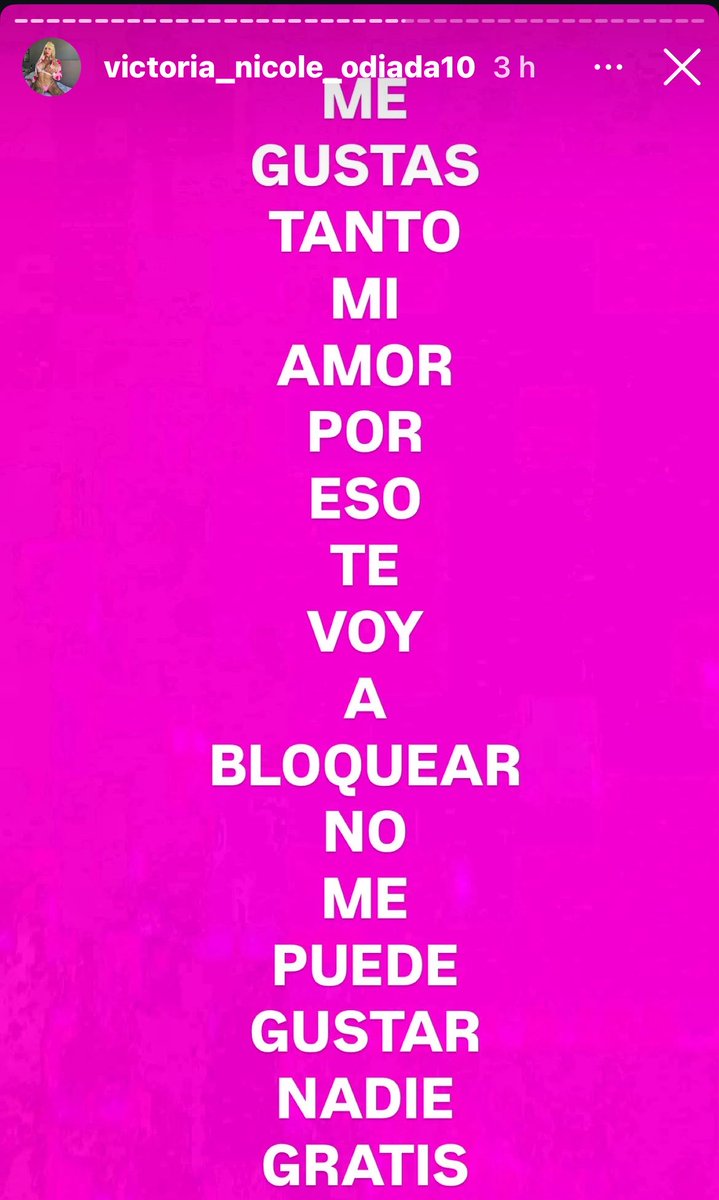 archivo victoria nicole odiada tweet media