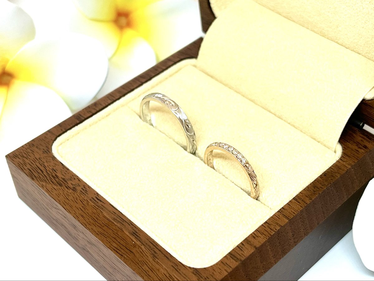 maile_sakae's tweet photo. お客様のご結婚指輪をご紹介させていただきます💍
シンプルなデザインとエタニティ風ダイヤモンドが輝くご結婚指輪です✨
#hawaiianjewerly
#MAILE
#結婚指輪
#ハワジュ結婚指輪
#ハワジュ名古屋
#ハワジュ好き
#オーダーメイド
https://t.co/q3Yjxrui9i https://t.co/DdPfCFzbQ0