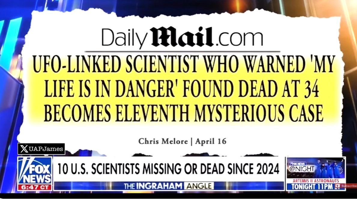 They're  steady building this psyop, trying to intrigue/ traumatize with all these "dead scientists." Just to make you think it's THAT serious and SO secretive that LIVES are at stake. It's Bluebeam pre-conditioning. Use God-given DISCERNMENT.  They're getting lazy (and sloppy).