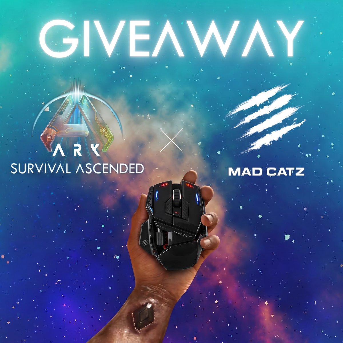 📢 #Giveaway Alert 📢

In celebration of the release of the M.M.O. 7+ we're partnering with ARK Survival Ascended 🐱‍🐉 for an amazing Games 'n' Gear Giveaway 🔥

🎁 ASA Steam Code + MAD CATZ M.M.O. 7+
🎁 ASA Steam Code + MAD CATZ M.M.O. 7+
🎁 ASA Steam Code + MAD CATZ