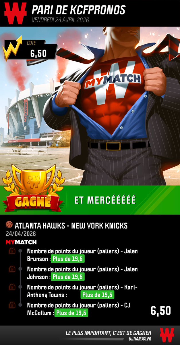 KcfPronos's tweet photo. Tous minimum 20 pts finalement https://t.co/NJ475HxXnh