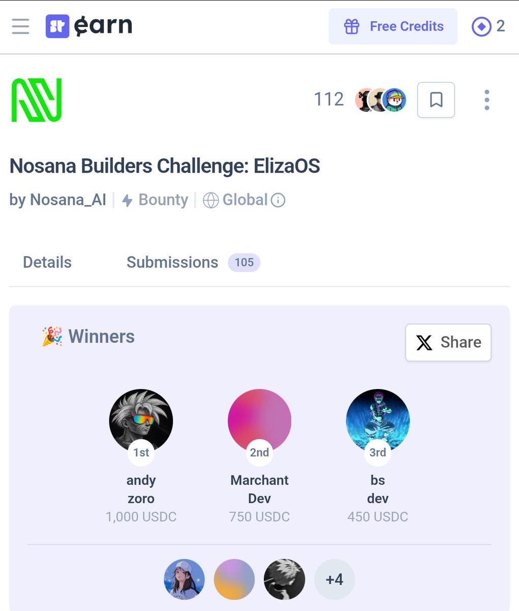 I participated in my very first hackathon 🥂

I didn't win, but I actually won 😅 

How ?

I put my mind to starting this and saw it through till the end, that's a win for me.

Thank you <a href="/nosana_ai/">Nosana</a> and <a href="/SuperteamEarn/">Superteam Earn</a> for the opportunity.

This is the 1st from me, more to come.