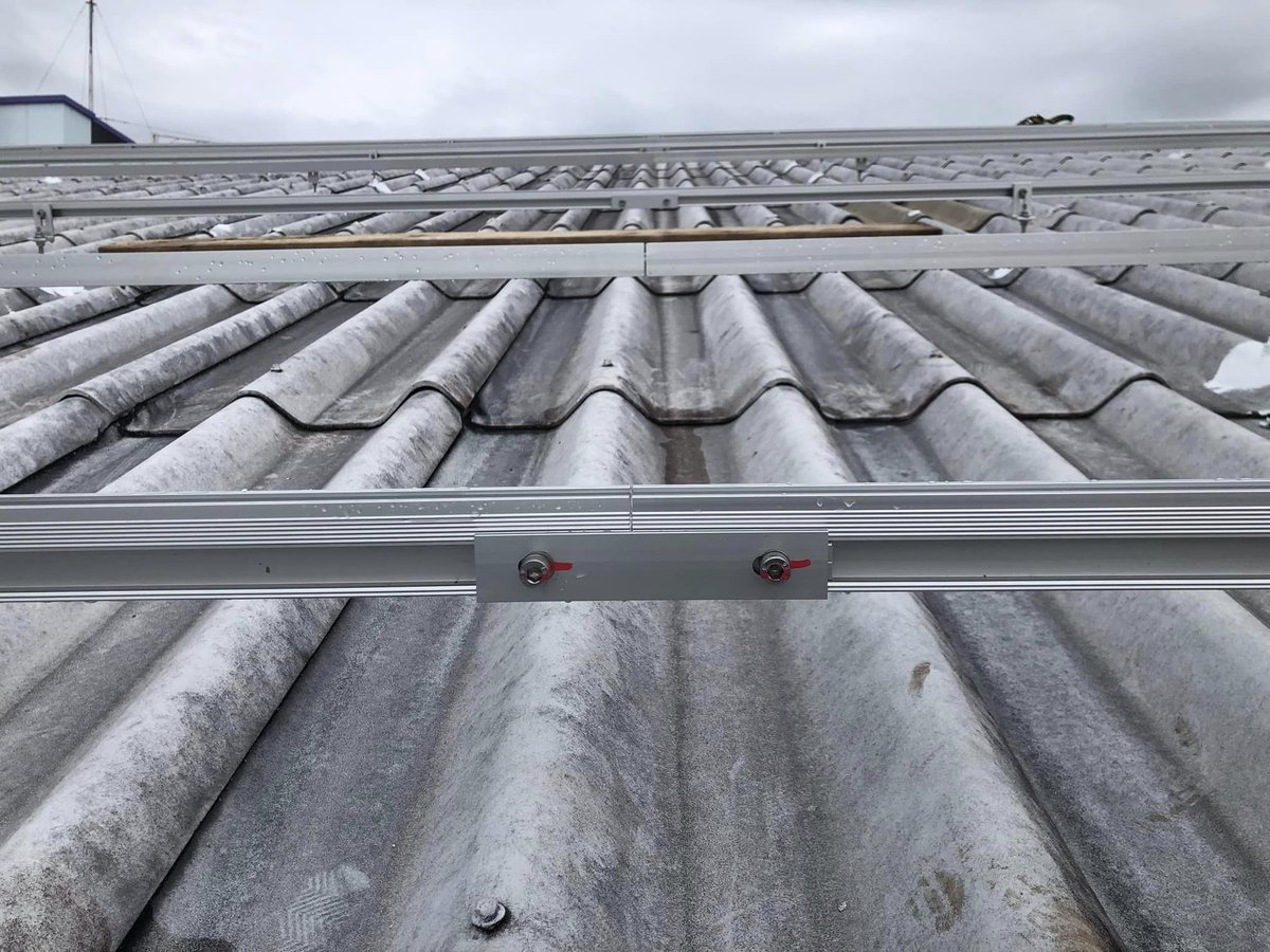 alumsolar's tweet photo. 🎉 The ALUMSOLAR Asbestos Shingle Roof #SolarMountingKit (Hanger Bolt version) has been successfully deployed in a 568kW asbestos shingle roof #solarproject in Saudi Arabia.
Please visit our official website: 🌐 https://t.co/ikbjpGq2Rn for installation https://t.co/mJkIbAJTQE