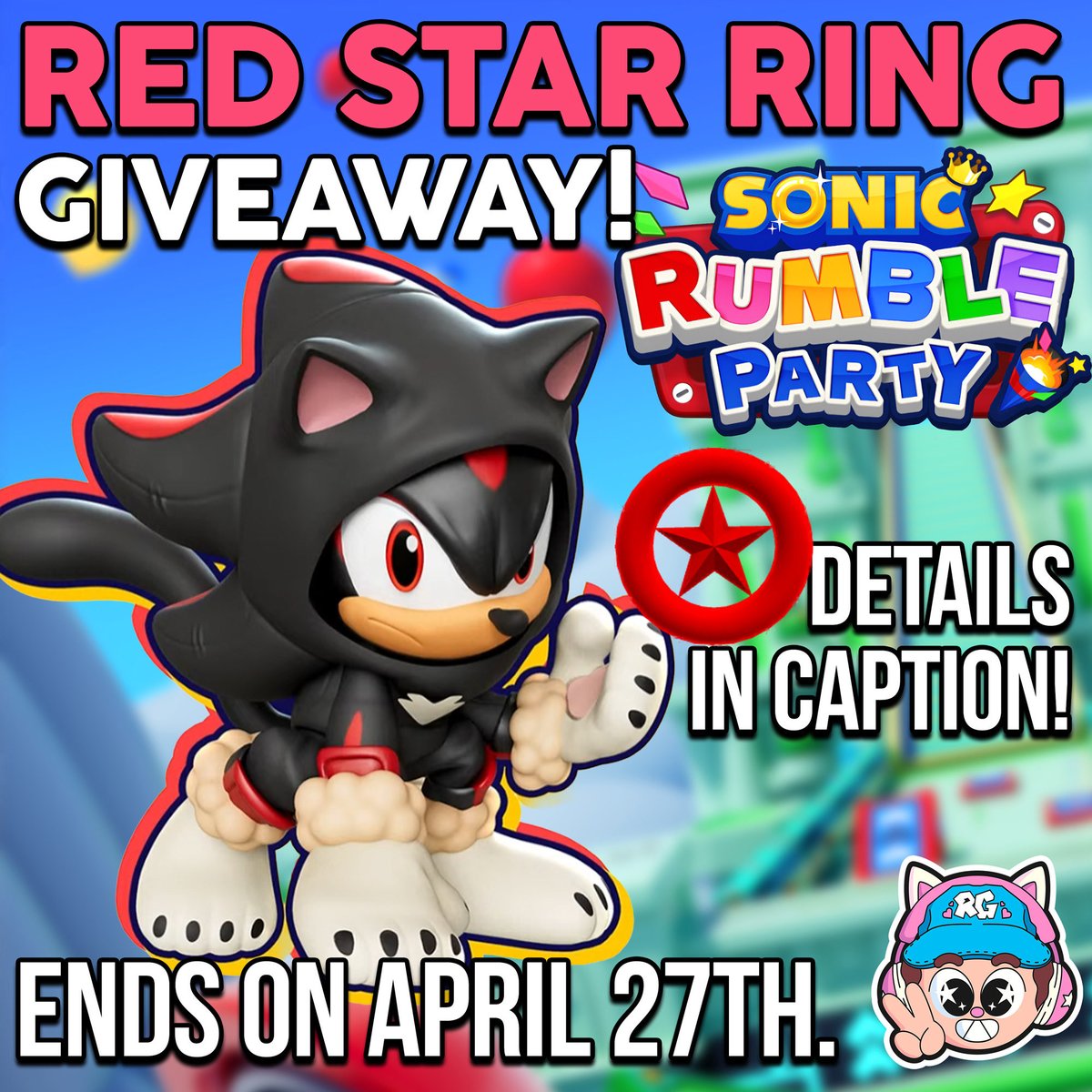 ✨ RED STAR RING GIVEAWAY ✨

We’re giving away 300 Red Star Rings 💎🔥 courtesy of the #SonicRumbleParty team!!

🚨 HOW TO ENTER 🚨
• Follow @wowitsrg + <a href="/Sonic_Rumble/">Sonic Rumble Party</a> 
• Like this post ❤️
• Retweet this post 🔁

Want to show extra support? 🩵🩷
Use creator code: wowitsrg

⏳