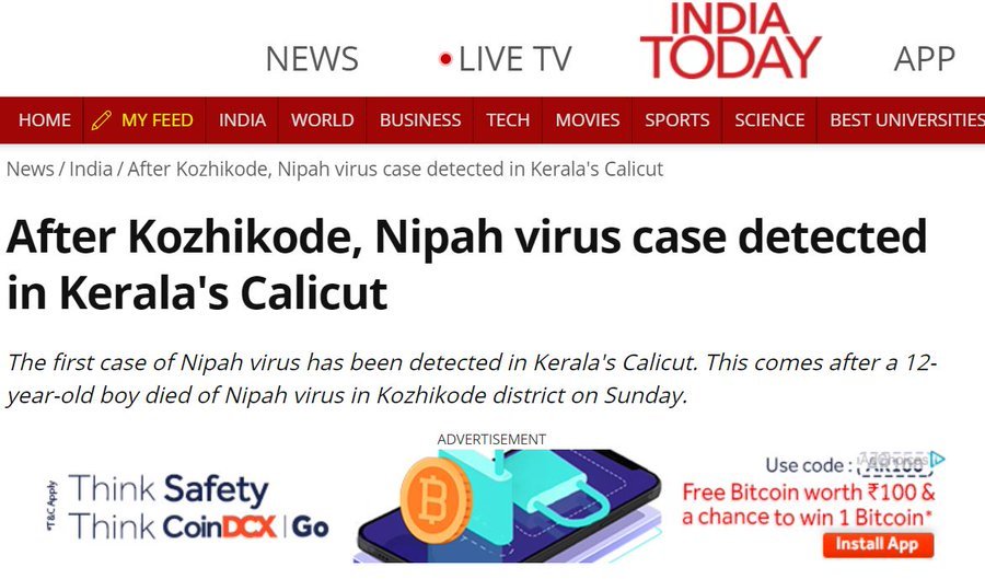 Quality of main stream media is becoming poorer and poorer. That's why Twitter is becoming primary source for news.

Kozhikode and Calicut are one and the same.