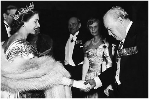 BeschlossDC's tweet photo. Winston Churchill was knighted by Queen Elizabeth II on April 24, 1953: https://t.co/M5arKI3fuq