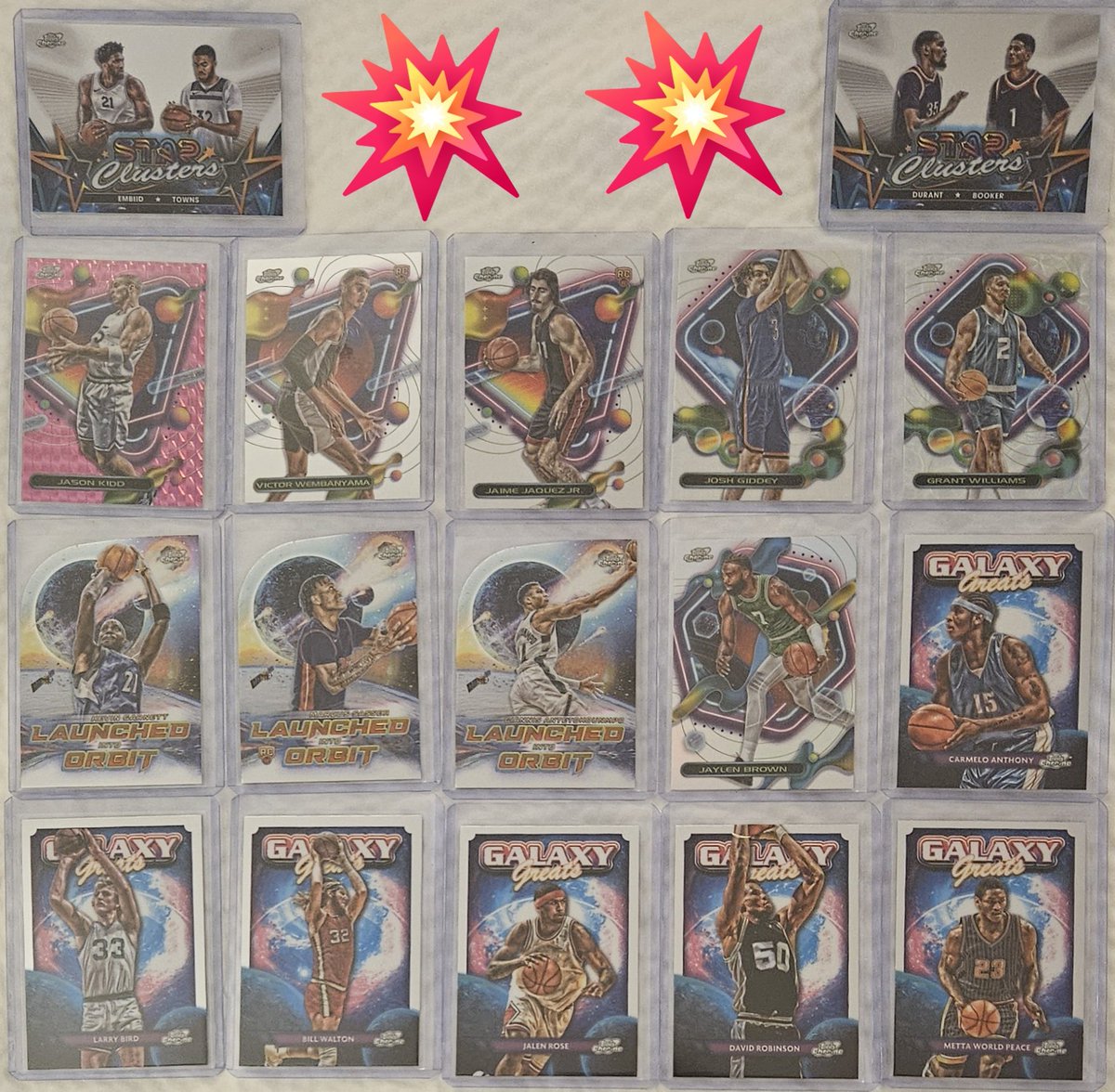 3bangerbreaks's tweet image. #Hits from the 2023-24 #Topps #Chrome #Cosmic #Basketball #PYT + #Random #Team #Hobby #Box #Break 

#TBBCrew #NBA #TBBReposts #tradingcards #thehobby