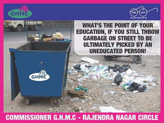 swachhhyd's tweet image. Good Morning Everyone 
Degrees don't clean the streets. Character does. 🗑️✋
Real education shows in how you treat your surroundings when no one is watching.
#CivicSense #Education #SocialResponsibility #KeepItClean #RespectEveryJob #Mindfulness #ChangeBeginsWithYou #StreetEthics