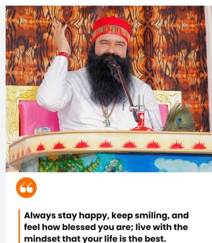 ManpreetKa70706's tweet image. Life doesn’t always go as planned, Saint Dr Gurmeet Ram Rahim Singh Ji Insan explains that Keep fighting with negative thoughts  by meditating  on God's words. Regular  meditation keeps negative  thought at bay  and boost willpower that leads to success in life . #StayHappy