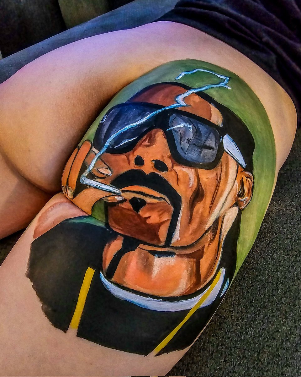 TheAssPainter's tweet photo. I'm a little late to the party posting for 4/20, butt here it is now! 🍑🎨 https://t.co/Q2m0lsdVVv