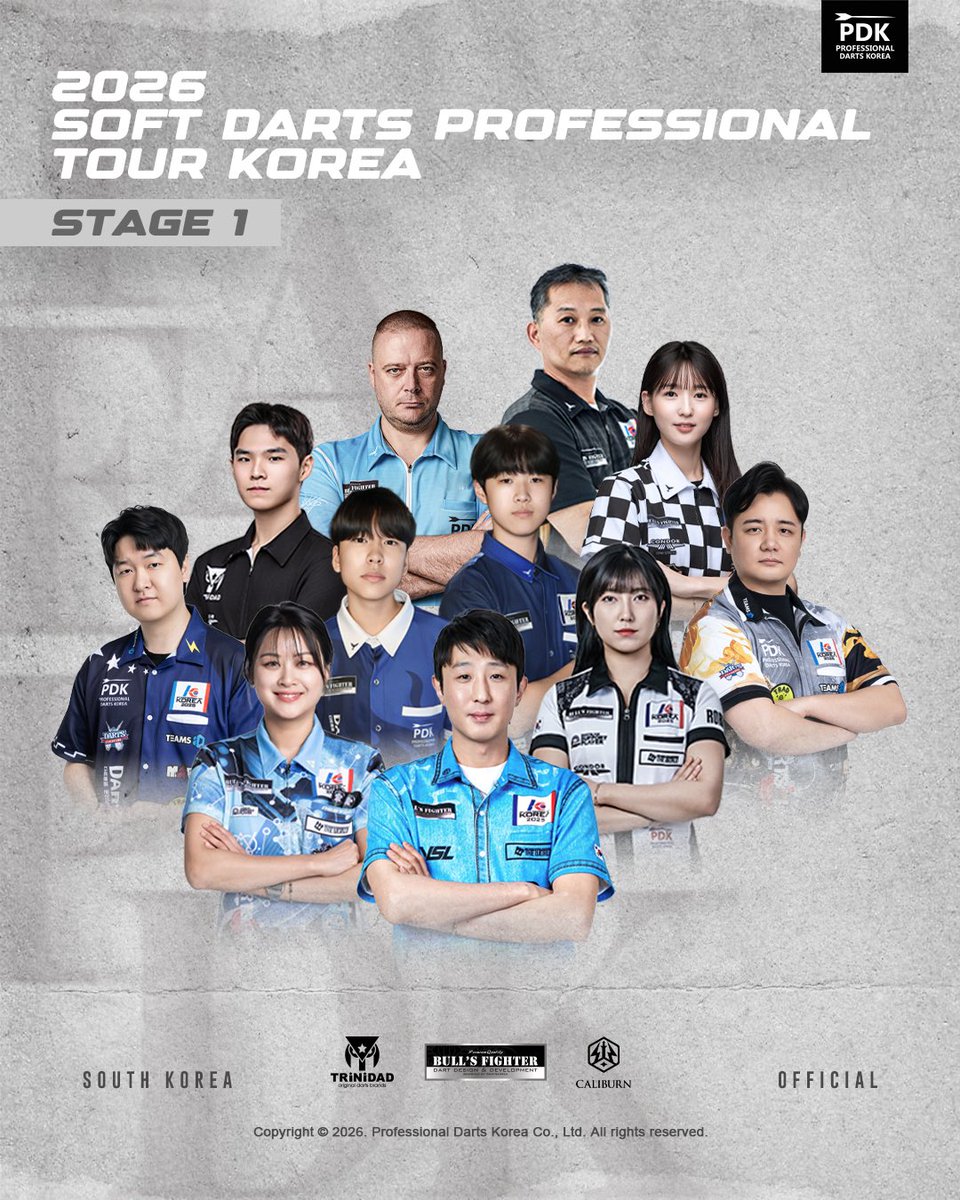 DartsPdk's tweet photo. 2026년 KOREA STAGE 1차
Apr 26, 2026

#TeamPDK
@Trinidad_darts 
@Bulls_Fighter 
#Caliburn https://t.co/iEk7DzTvwZ