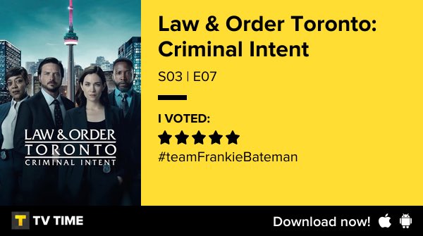 JBJblaze's tweet image. I've just watched Law &amp;amp; Order Toronto: Criminal Intent S03 | E07: Whole Lotta Love! #LawandOrderToronto #tvtime
