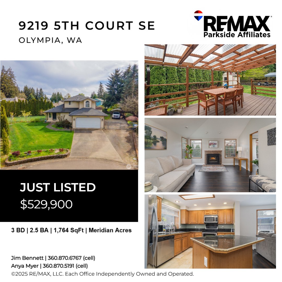 anyamyer's tweet photo. Meridian Acres cul-de-sac home in Olympia WA featuring 3 beds, 2.5 baths, vaulted ceilings, and an open-concept kitchen. Updated flooring, newer roof/furnace/HWT, plus a .25-acre fenced lot with covered deck, RV parking, and easy access to I-5. Offered at $529,900 #remax https://t.co/D2YwYpecMx