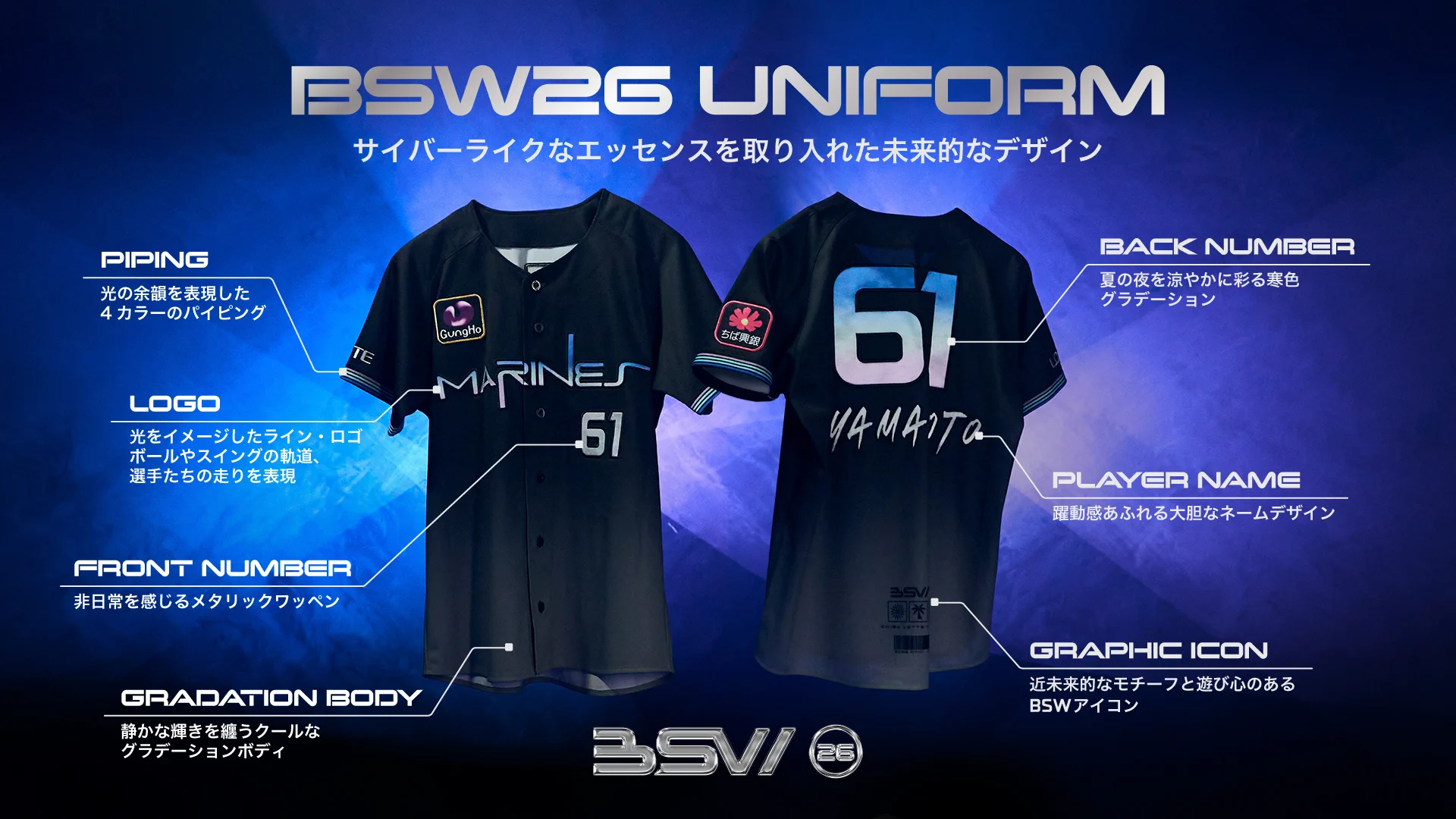 m*i様 千葉ロッテマリーンズ 2026 ユニフォーム　BSW 千葉ロッテマリーンズ on X: 