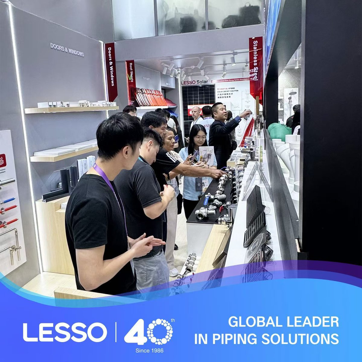 Liansubm's tweet image. LESSO is showcasing comprehensive solutions in pipes and fittings, building materials, home furnishings, and new energy at Canton Fair. Visit us at Area B, Hall 12.2, A13-16, B09-12.
#LESSO #Cantonfair #Buildingmaterials