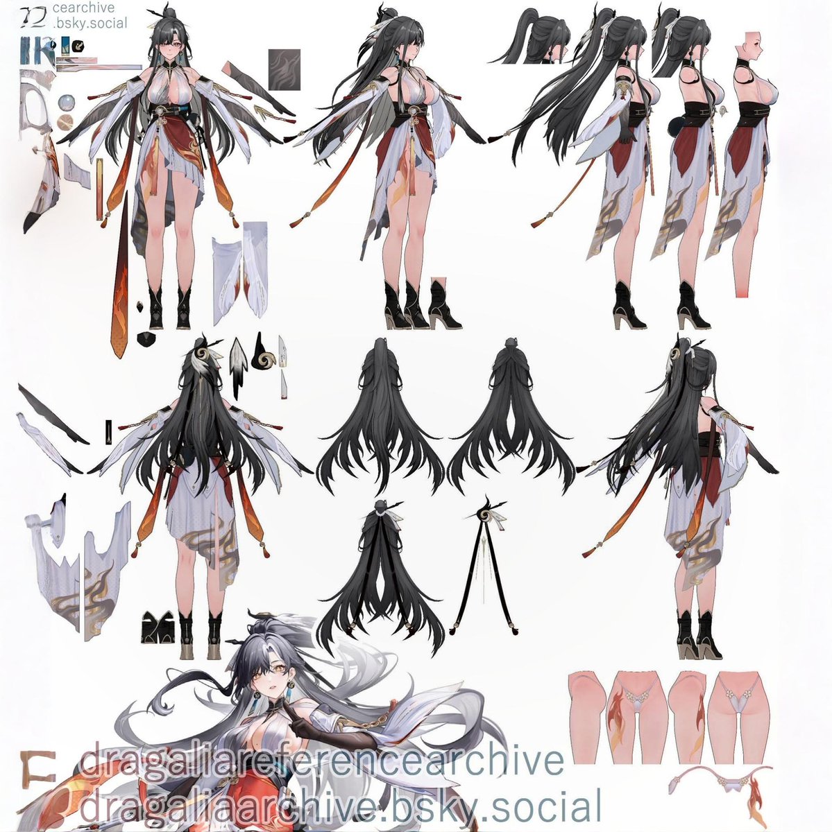 Aether Gazer 】 Xihe Textures Why such detailed underwear? It's so